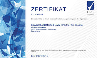 ISO BI 9001:2015 bis 2029